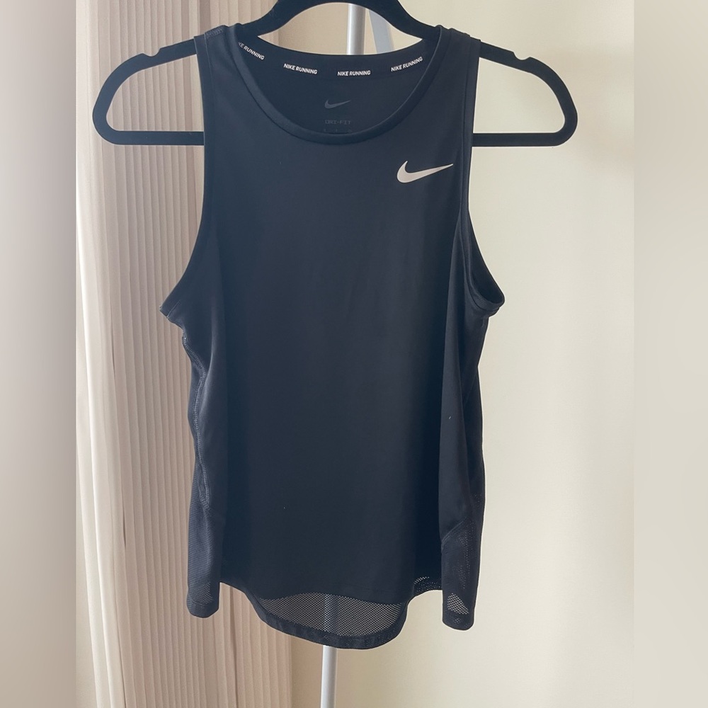 Nike Running Dri-Fit Black Sleeveless Tank Top Size S